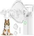 Portable Pet Nebulizer, Handheld Mesh Nebulizer with Mask for Cats and Dogs, Dual Modes Fit for Pet Breathing Problems