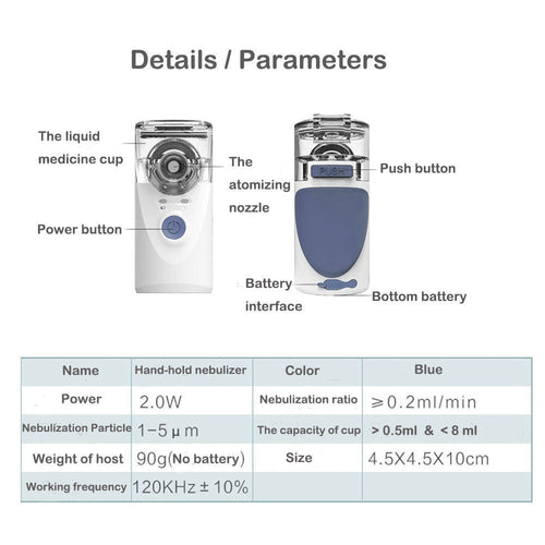 Portable Nebulizer Handheld Nebulizer For Home Daily Use Machine