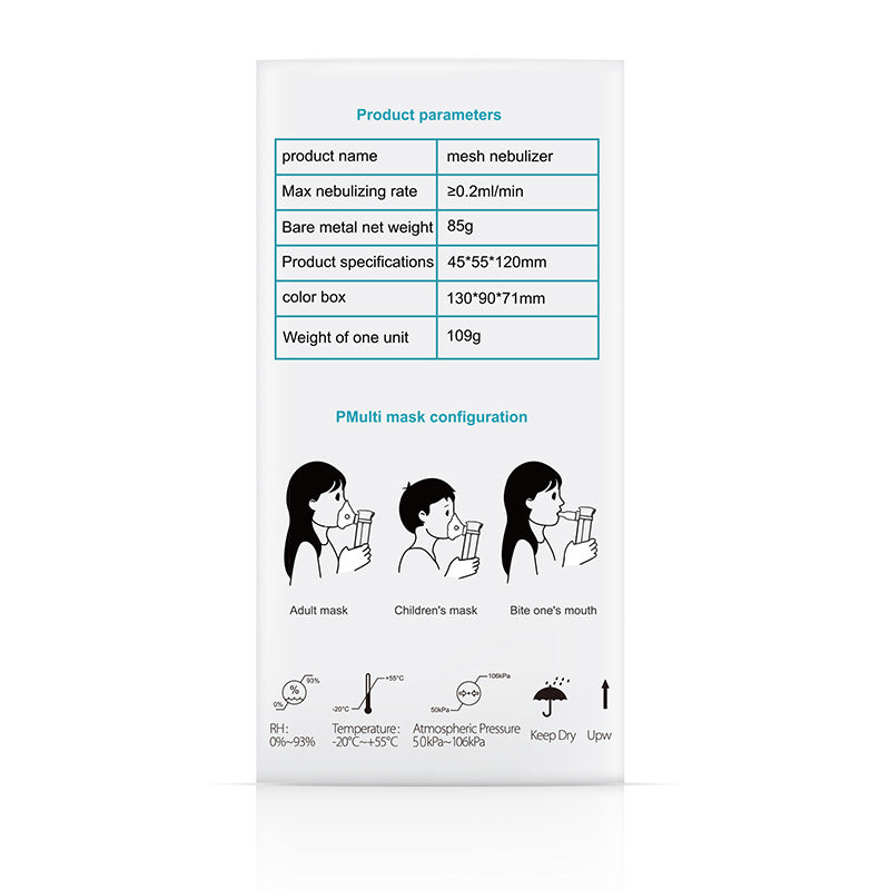 Portable Medical Grade Children's Adult Electronic Nebulizer Ultrasonic Microgrid Household Handheld Nebulizer
